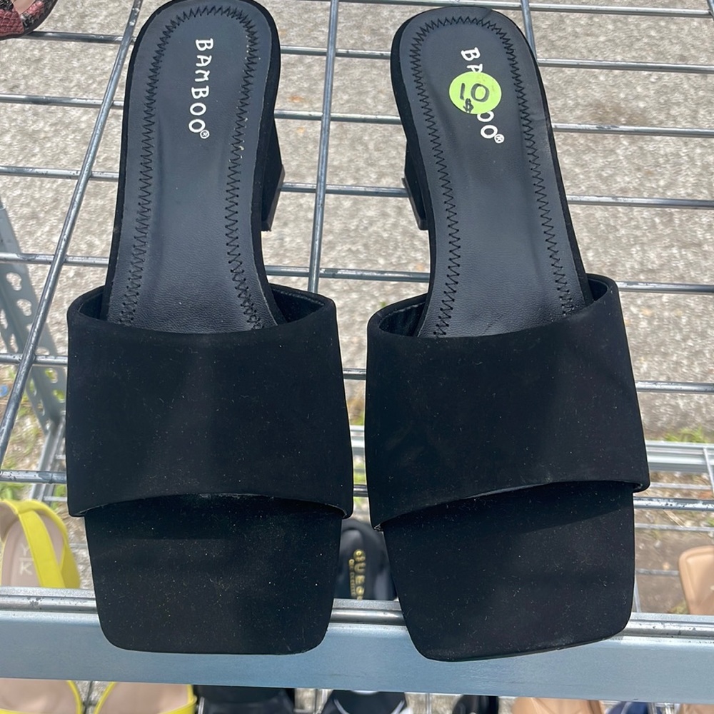 Short black heels